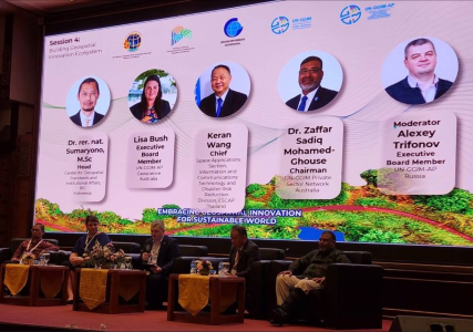 Panel discussion at 12th Plenary Meeting of United Nations Global Geospatial Information Management for Asia and The Pacific (UNGGIM-AP) in Indonesia from 6-10 November